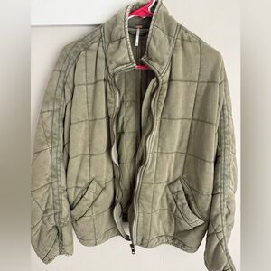 Free People Dolman Quilted Knit Jacket